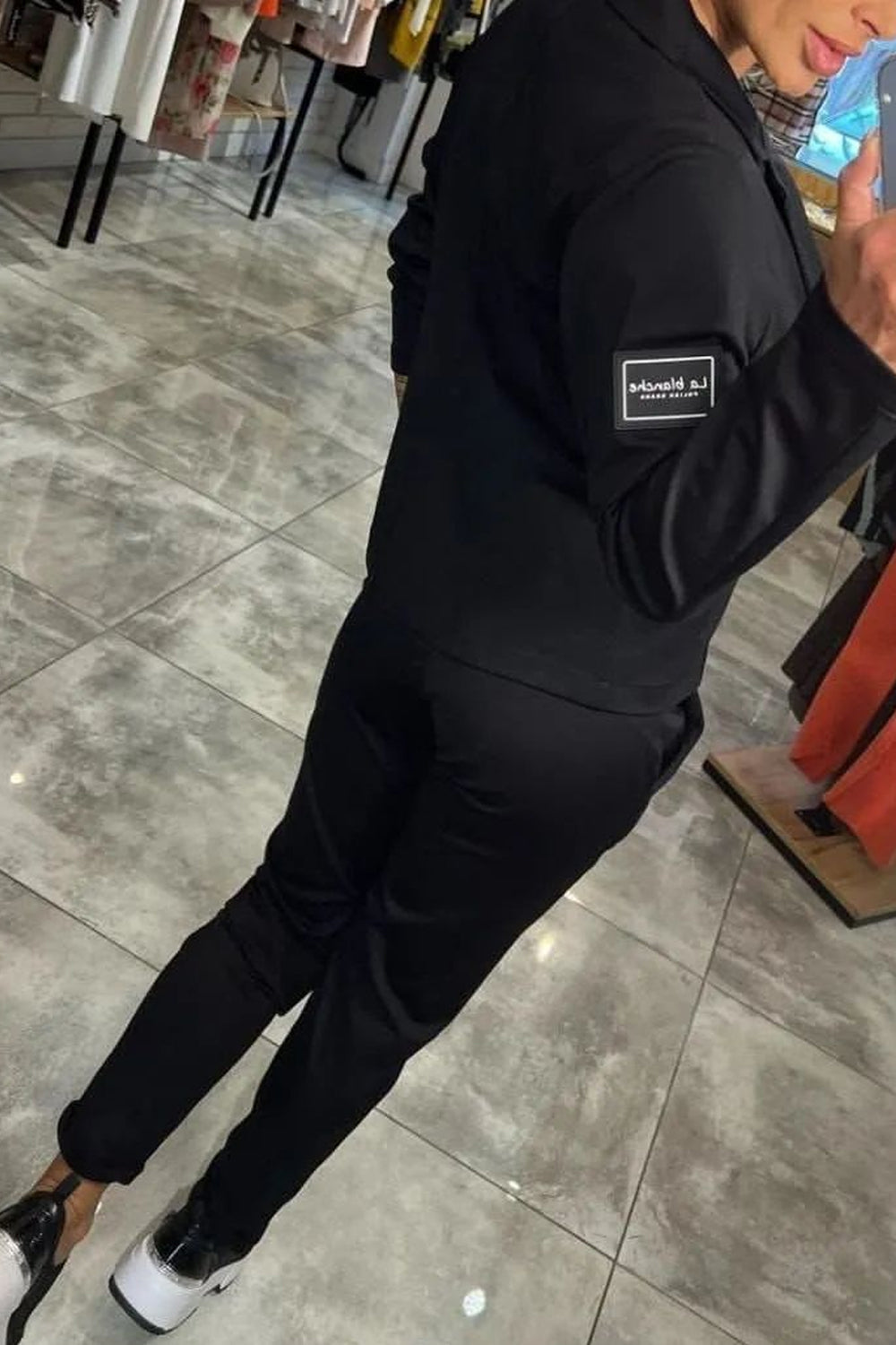 Women's Top & Elastic Pants Two-piece Set